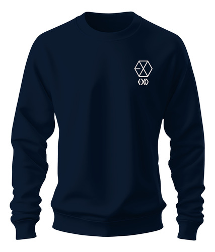 Sudadera Sweater Bordada Exo Boy Band Logo Musical K- Pop