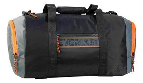 Bolso Deportivo Everlast Gimnasio Reforzado Cke Color Negro/naranja