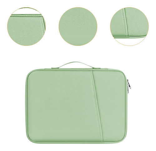 Estuche De Transporte Con Cremallera 13 Pulgadas Verde