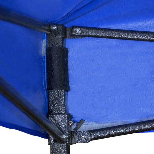 Carpa Plegable Azul 3x4.5 Mts Impermeable Con Paredes Toldo