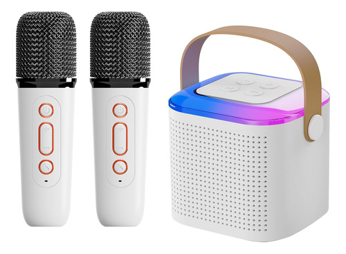 Mini Bluetooth Máquina De Karaoke Para Niños Con 2 Micrófono