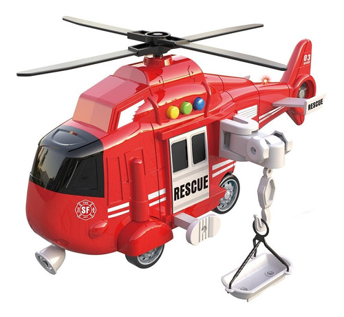 Helicóptero Con Luz Y Sonido Juguete