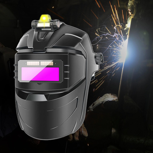 Capucha Para Máscara De Soldadura, Oscurecimiento Con Faro