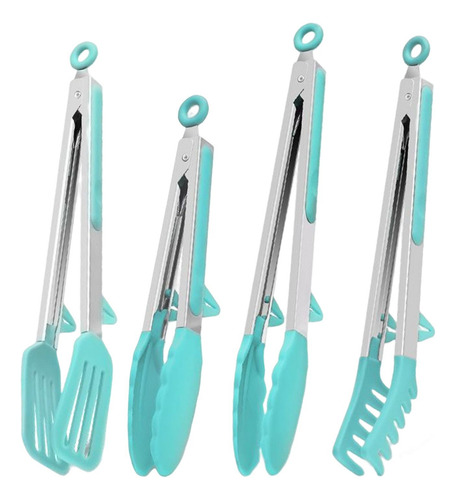Utensilios De Cocina Utensilios Pinzas Soporte Verde