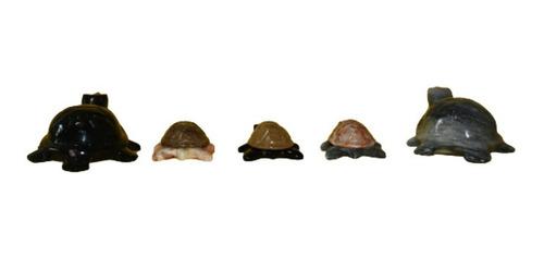 Juego De 9 Tortugas De Mármol. Chicas, Medianas Y Grandes (Usado)