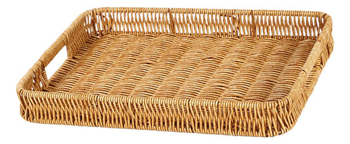 // Cesta Hecha A Mano Con Materiales Naturales, Rectangular