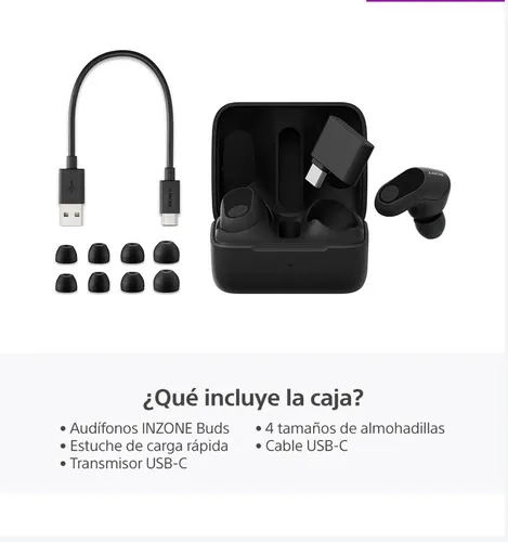 Auriculares in-ear gamer inalámbricos Sony Bluetooth WF-G700N WF-G700N negro