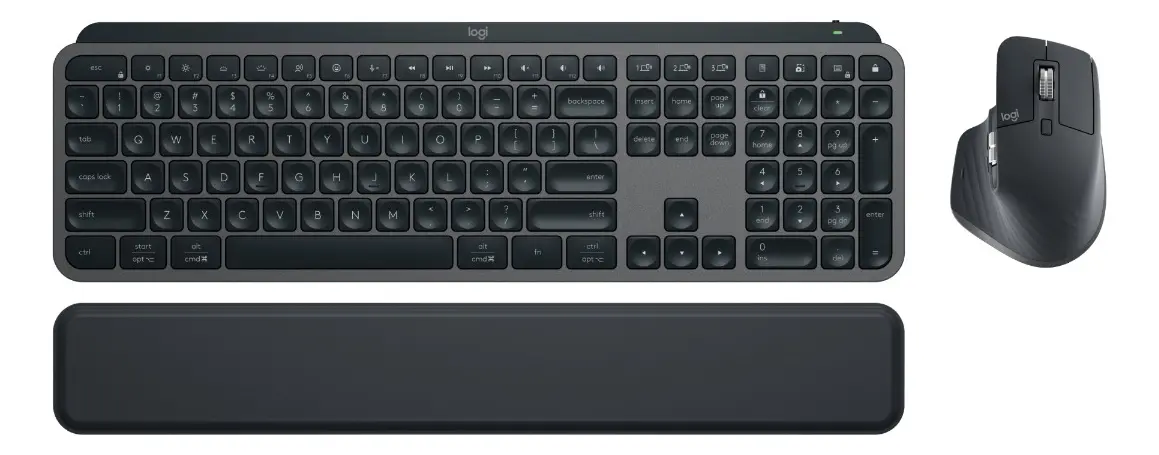 Kit Teclado E Mouse Sem Fio Mx Keys S Grafite Logitech Grafite Preto
