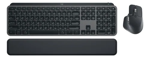 Kit Teclado E Mouse Sem Fio Mx Keys S Grafite Logitech Grafite Pr...