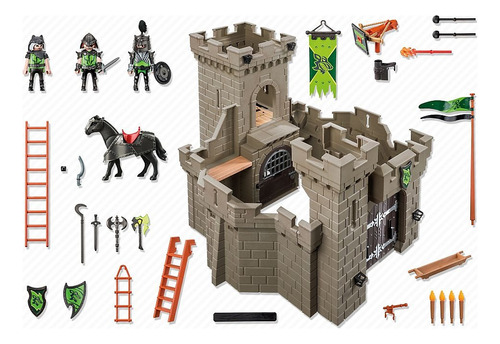 Playmobil 6002 Castillo Medieval Caballeros Del Lobo Knight