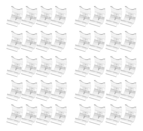 40 Piezas Soporte Transparente De Acrílico Soporte De