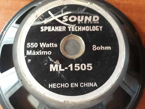 Par De Parlantes Xsound 15 Pulgadas 550w Max. (a Reparar)