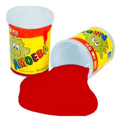 Imagem 2 de 2 de Amoeba Geleca Asca Toys Vermelho