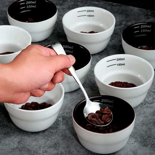 Cuchara Elegante Para Catación De Café Acero Inoxidable Plateado