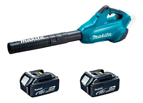 Soplador de aire Makita Dub362z + 2 Bat, 5 Ah, 18 V, para hojas