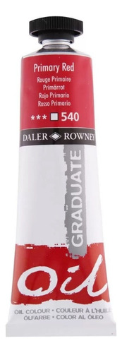 Óleo Daler Rowney Graduate 38ml - Cor de óleo #540 Vermelho primário