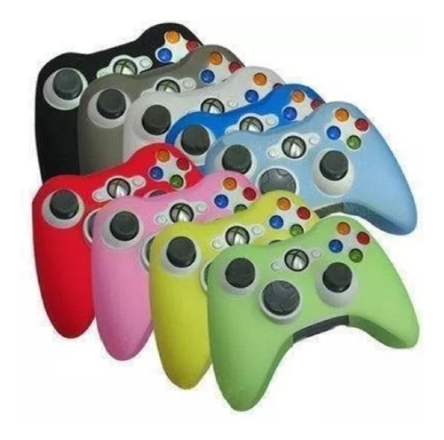 3 Funda Protecor De Silicon + 6 Gomitas Control Xbox 360