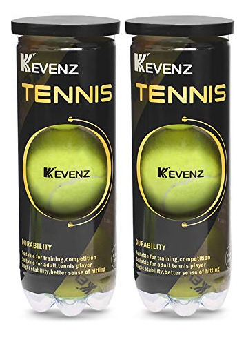 Pelotas De Tenis Presurizadas Kevenz, Paquete De 6, 2 Latas