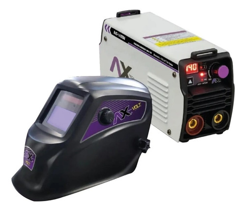 Kit Soldador Inversor Bivoltaje + Careta Axtech Axt-p140tbv