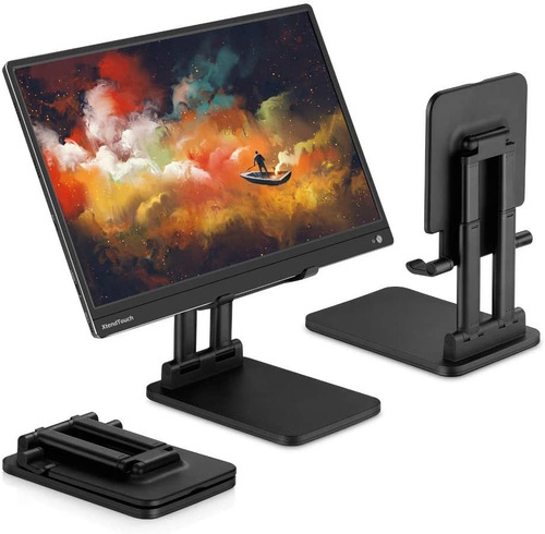 Soporte De Escritorio Negro Para Tablet 7  A 16 , Ajustable