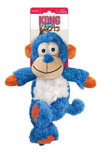 Juguete Peluche Kong Cross Knots Monkey Md Para Mascotas