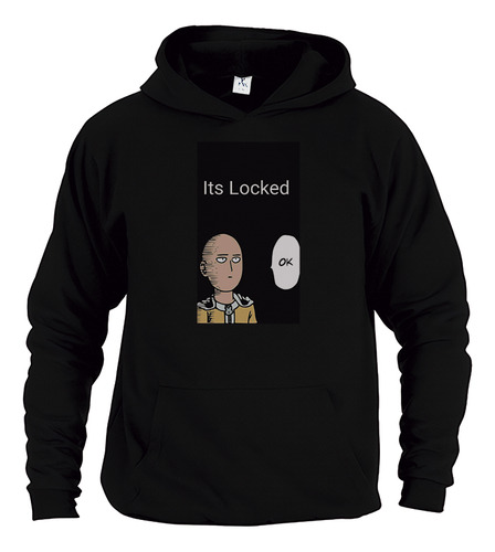 Sudadera Negra Capucha Unisex One Punch Man Cd621