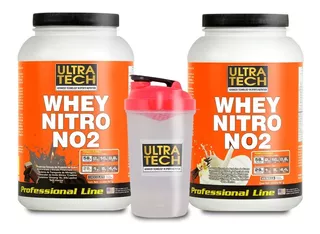 Whey Nitro No2 De Ultra Tech X 2 (dos) Potes De 2 Lb C/u