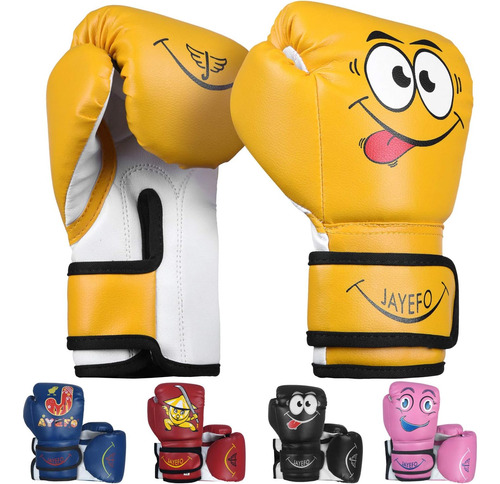 Guantes P/ Entrenamiento Jayefo, Infantil, 4 Oz, Amarillo