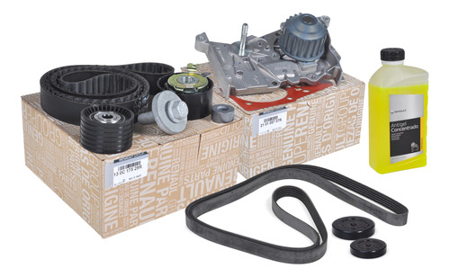 Kit Distribucion Bomba Y Correa Poly V Renault Kangoo 2  K4m