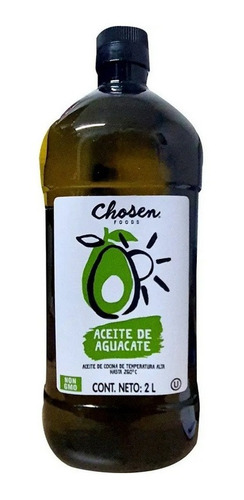 Aceite De Aguacate 100% Puro  Natural 2 Litros Chosen Foods