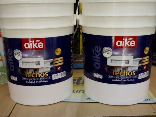 Membrana Para Techos Liquida En Pasta Blanca Aike  X 20 Kgs