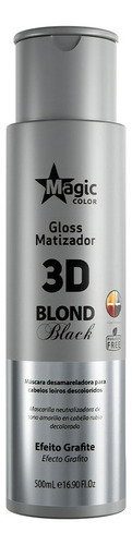 Matizador 3d Blond Black 300 Ml - Efecto Grafito