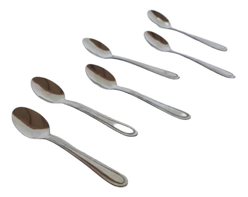 Pack 12 Cucharas De Té Postres Cocina Acero Inoxidable Jenny