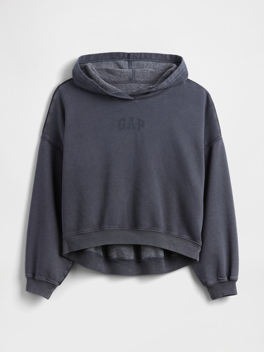 Polerón Mujer Gap Logo Mini Cropped Sin Cierre Azul