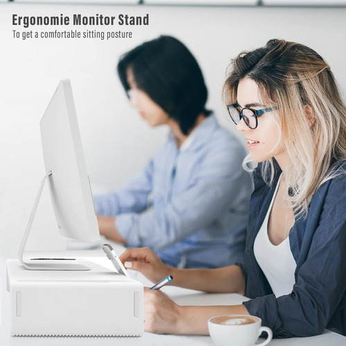 Oimatser Monitor Stand Riser 3.0 Usb Hub, Type-c Data Por...