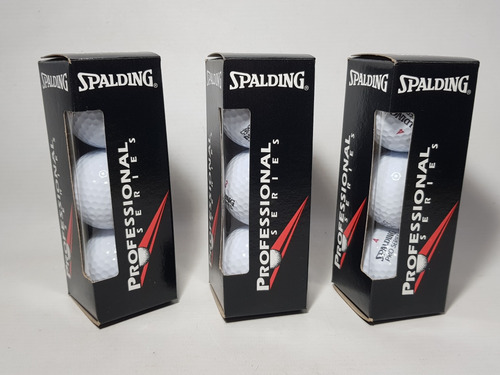 Imagen 4 de 6 de Antigua Caja Pelotas Golf Spalding 3 Packs Mag 59050