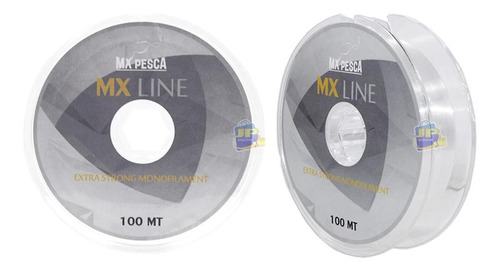 Linha Pesca Monofilamento Mx Line Transparente 0.38mm 100m