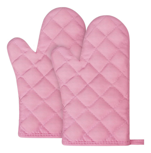 Manoplas De Horno Rosadas, 1 Par Guantes De Cocina, Gua...