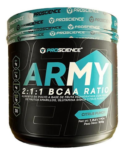 Army Bcaa Glutamina Proscience - g a $203