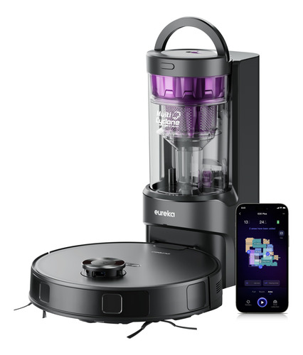 Robot Aspirador Eureka E20 Plus, Sin Bolsa, Con Autovaciado,