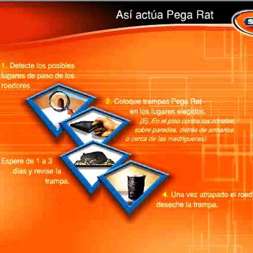 Imagen 5 de 10 de 2 Trampa Adhesiva Pegamento Mata Laucha Sin Veneno Pega Rat