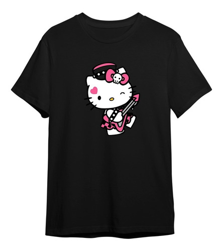 Camisa Camiseta Hello Kitty Roqueira Ref837