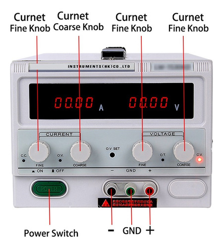 Fuente De Alimentación Cc Estable En Laboratorio 30v 30a