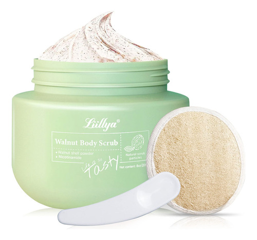 Liillya Exfoliante Corporal De Nogal, Aumenta Especialmente.