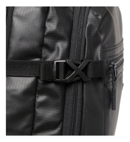 Mochila Porta Notebook 18 Malcolm Pierre Cardin Color Negro Diseño De La Tela Liso