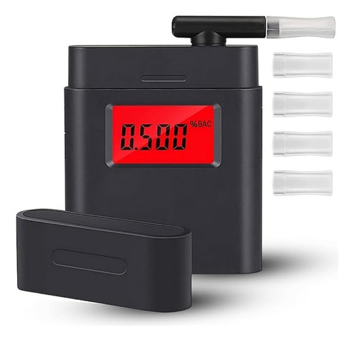 Bafômetro Etilômetro Digital Portátil Lcd Medidor Álcool Nf