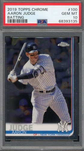 Aaron Judge 2019 Topps Chrome Bateo Tarjeta De Béisbol 100 G