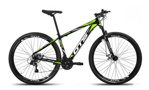 Bicicleta Aro 29 Gts Alumunio Rdx 21v Câmbio Shimano A Disco Cor Preto/verde Tamanho Do Quadro 21