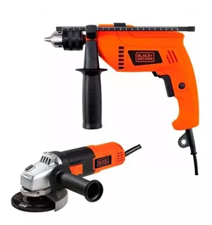 Taladro Percutor Black&decker Hd650 650w + Esmeril G720 820w