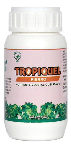 Tropiquel Fierro Quelatos De Fierro  Fertilizante 250 Ml